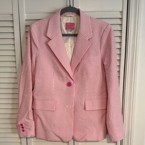 Kate Spade Pink Striped Women's Blazer